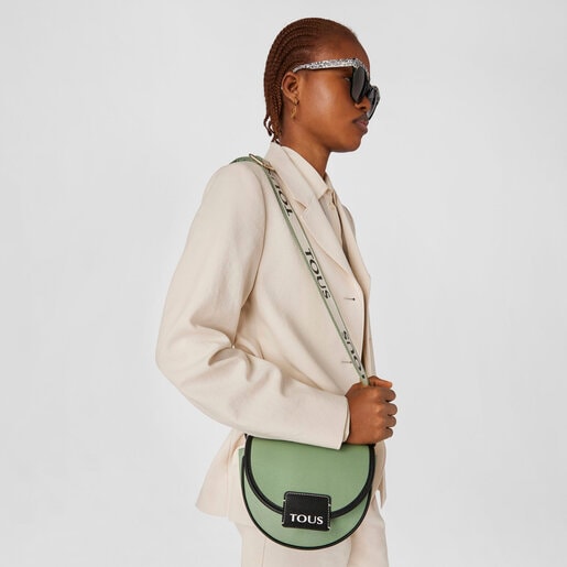 תיק צד TOUS Half-Moon קטן בצבע חאקי