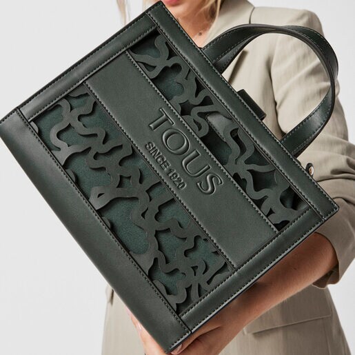 Средняя зеленая сумка-shopping Amaya Kaos Shock