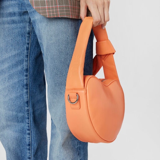 Bandolera naranja corazón TOUS Carol