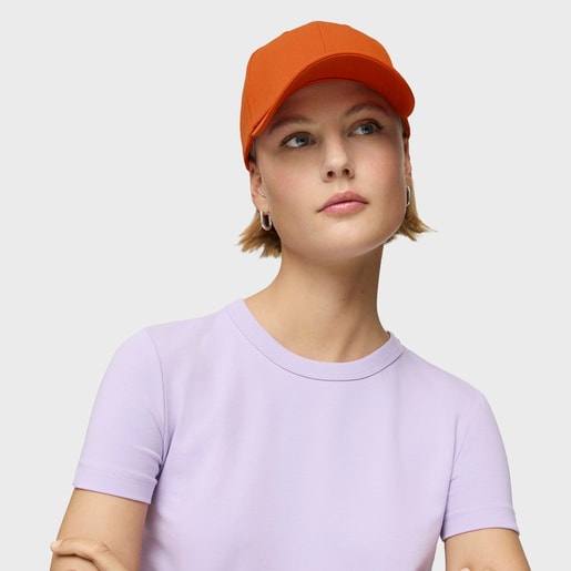 Orange Cap TOUS Logo Metal