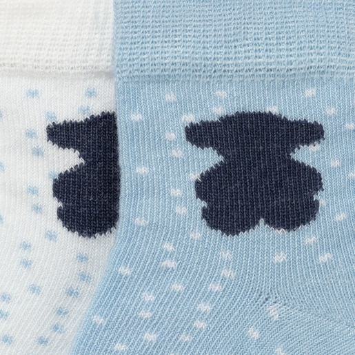 Pack 2 pares de calcetines SSocks Azul Celeste