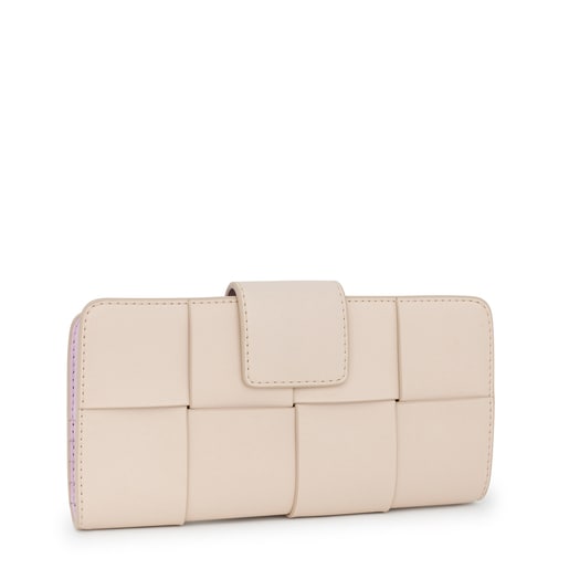 Medium beige and mauve TOUS Damas Wallet