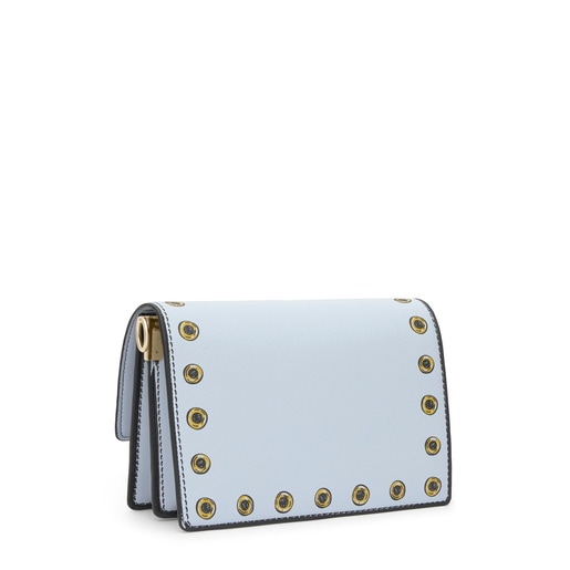 Bandolera mediana azul grisaceo Audree Trampantojo