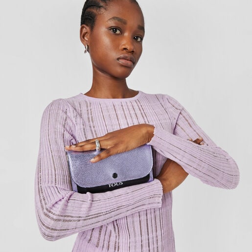 ארנק TOUS Empire מעור בצבע לילך