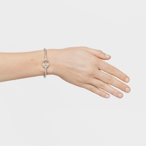 4 mm大のシルバーバングル TOUS MANIFESTO