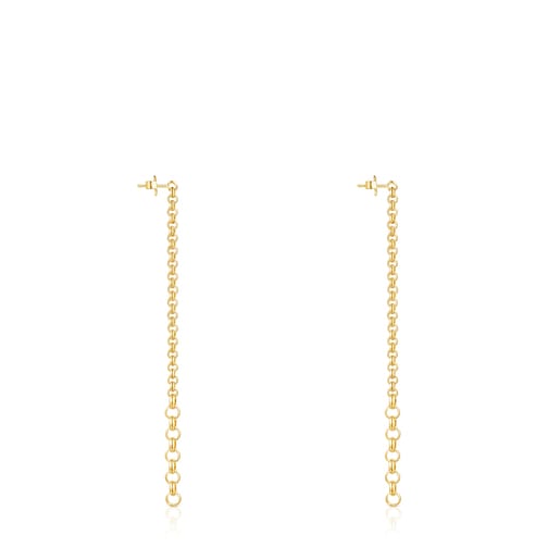 Extralange Ohrringe TOUS Calin mit Ringen