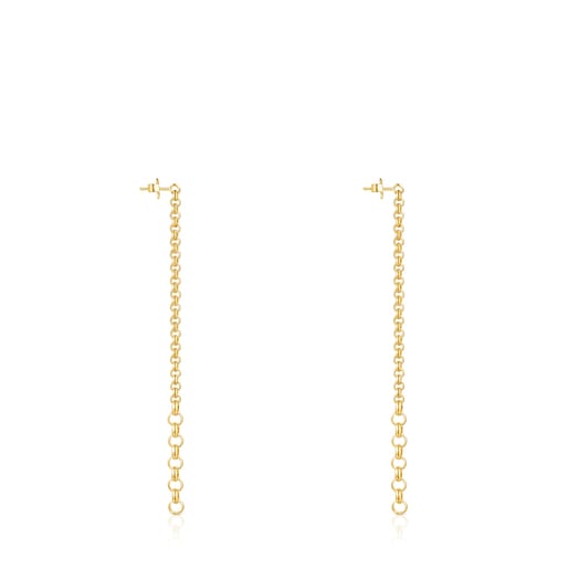 Extra-long TOUS Calin Earrings with rings | TOUS