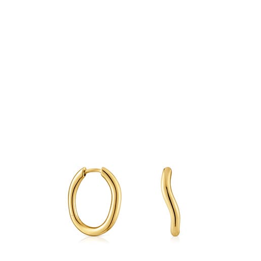 mm gold hoop earrings New Hav