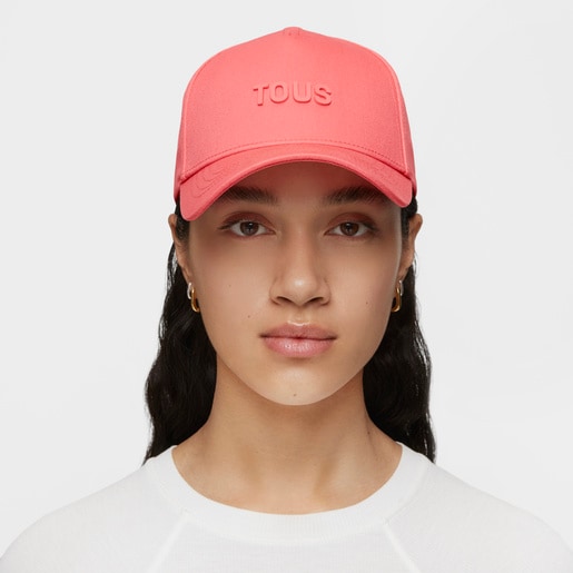 Coral-colored Cap TOUS Logo