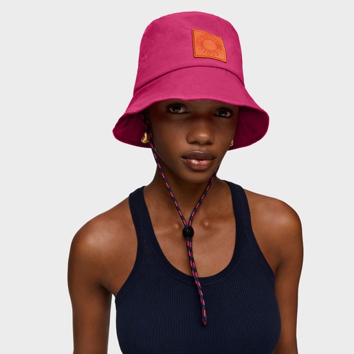 Fuchsia-colored Hat TOUS Bucket