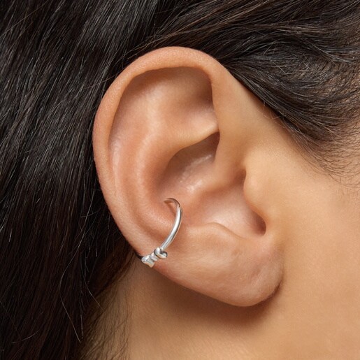 Earcuff lazo de plata TOUS Ribbon