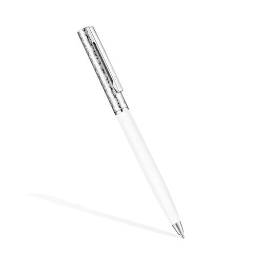 Steel TOUS Kaos Ballpoint pen lacquered in white | TOUS