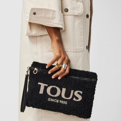 Черный клатч Amaya Warm