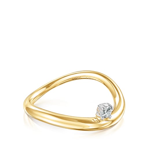 Gold Hav Ring with diamond