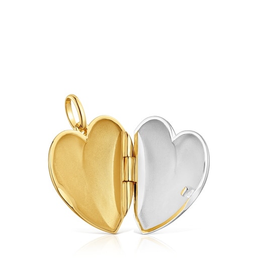 Two-tone heart Pendant Medallions