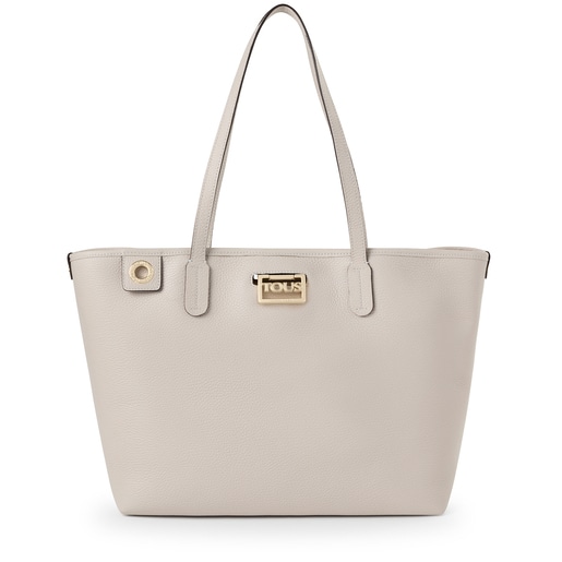 Beige leather TOUS Legacy Tote bag
