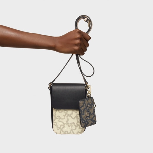 حافظة هاتف معلقة باللون الأسود من تشكيلة Kaos Icon