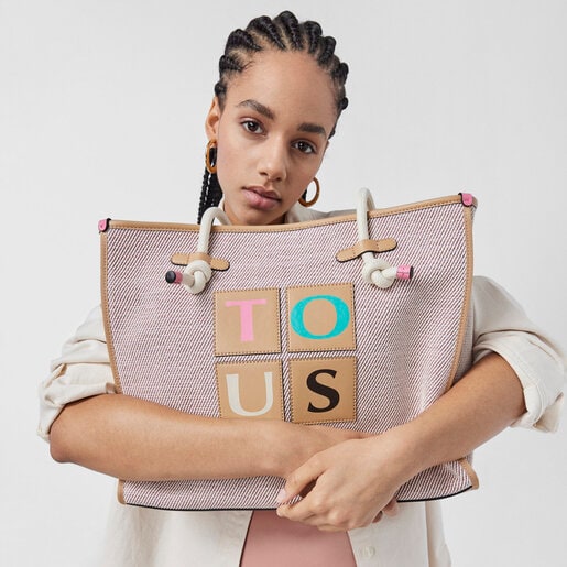 תיק סל TOUS Yummy גדול ורוד