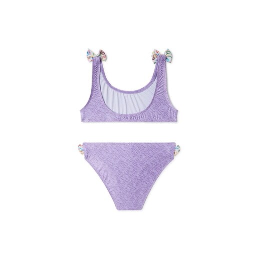 Bikini de niña Logo lila