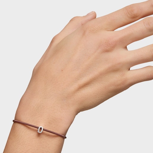 7 mm silver letter O Charm TOUS Mesh Tube