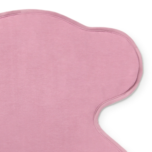 Bear-shaped travel changing mat in Trend pink