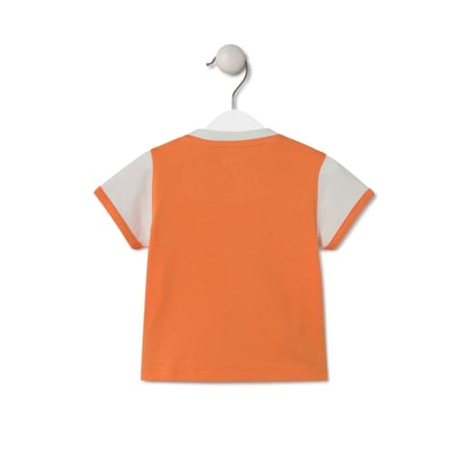 T-shirt with circular TOUS logo in Casual orange