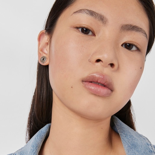 Aretes Buttons de Plata