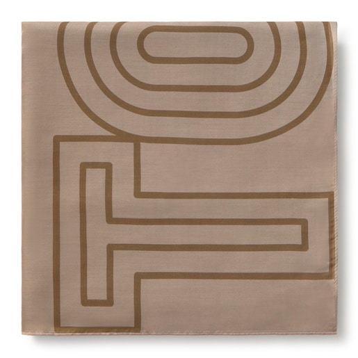 Black multicolored Foulard TOUS Lines Gradient