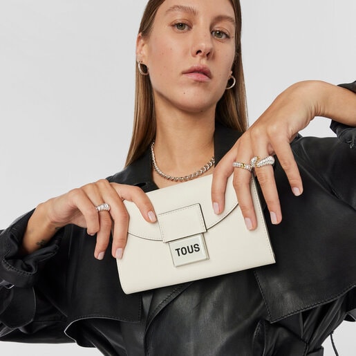 Beige TOUS Sylvia Flap Wallet