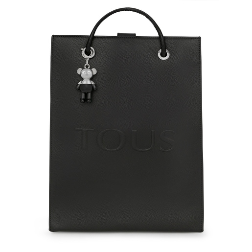Large black T Pop Shopping bag