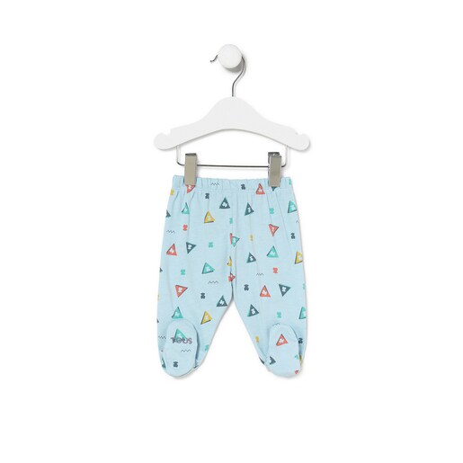 Conjunto de bebé Triangulo azul celeste