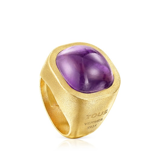 Silver vermeil Nattfall Ring with amethyst | TOUS