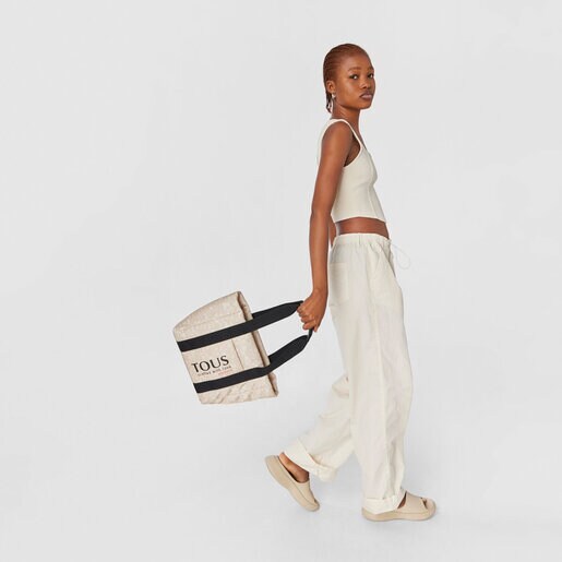 תיק סל Kaos Mini Evolution בגודל קטן מניילון בצבע בז'