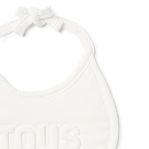 Set of 2 baby bibs in Classic ecru