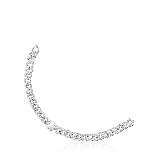 Silver bear-motif Chain bracelet Bold Motif