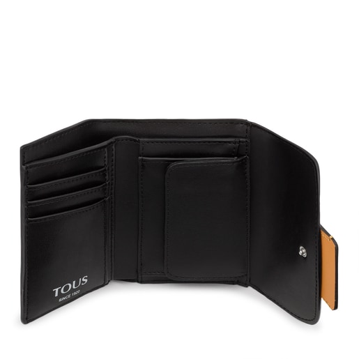 Cartera beige y mostaza Amaya Kaos Icon