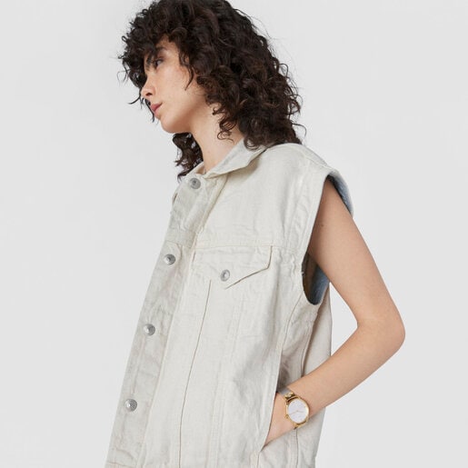 Часы Let Mesh из стали c ионным напылением двух золотистых оттенков