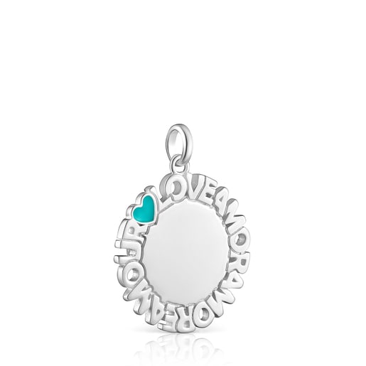 TOUS Crossword Amor Medallion Pendant