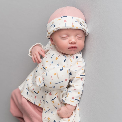 Newborn baby set Geome beige