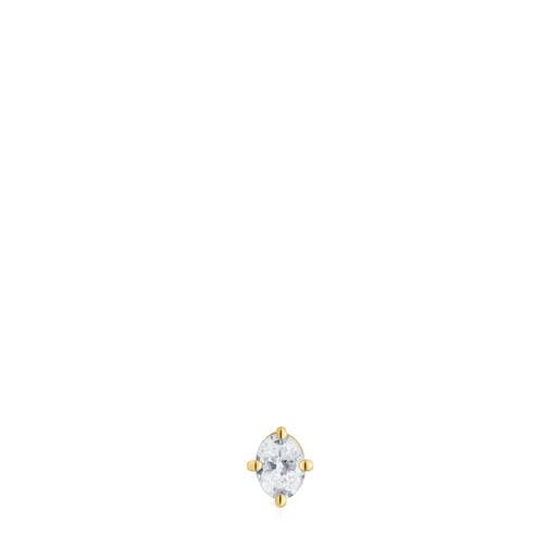 Single 14kt gold Earring with 0.15ct lab-grown diamond TOUS Shine LGD