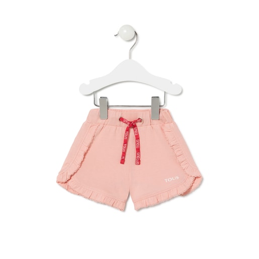 Short esportiu nena Casual Rosa