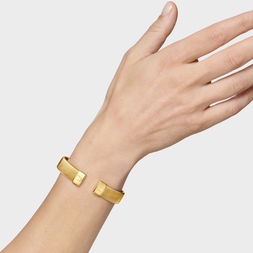 12 mm gold-colored steel Bangle Bulevar