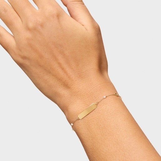 Gold Bracelet and cultured pearls TOUS Baby