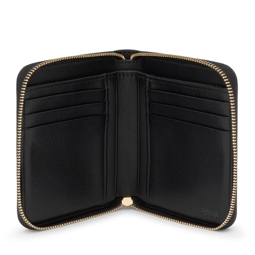 محفظة متوسطة الحجم باللون الأسود من تشكيلة TOUS City