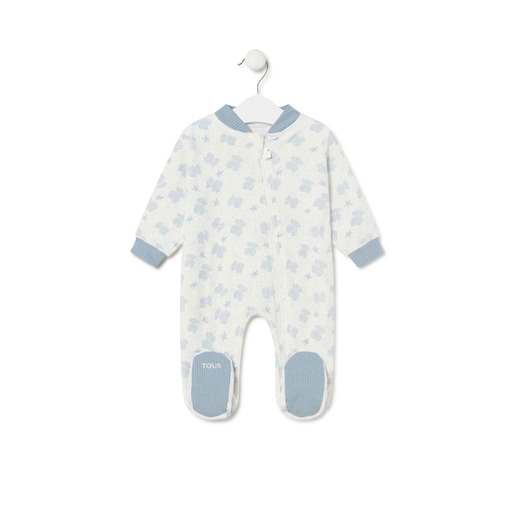 Baby pyjamas in Illusion blue