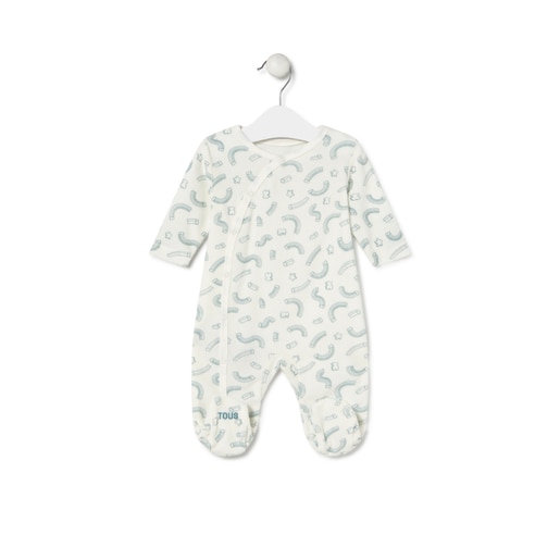 Baby playsuit in Arc mist