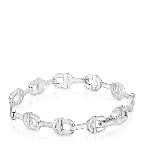 Silver logo chain Bracelet TOUS MANIFESTO