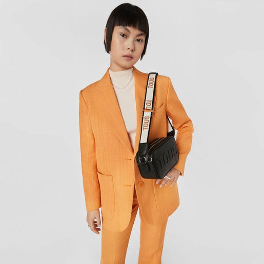 Black TOUS La Rue Crossbody reporter bag