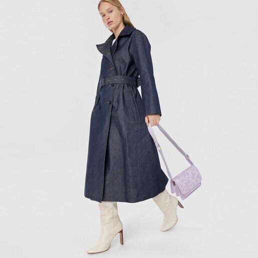 モーブカラーのスモール・クロスボディバッグ Kaos Pix Audree