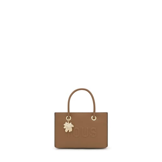 Earth-colored horizontal Minibag TOUS Yagrumo